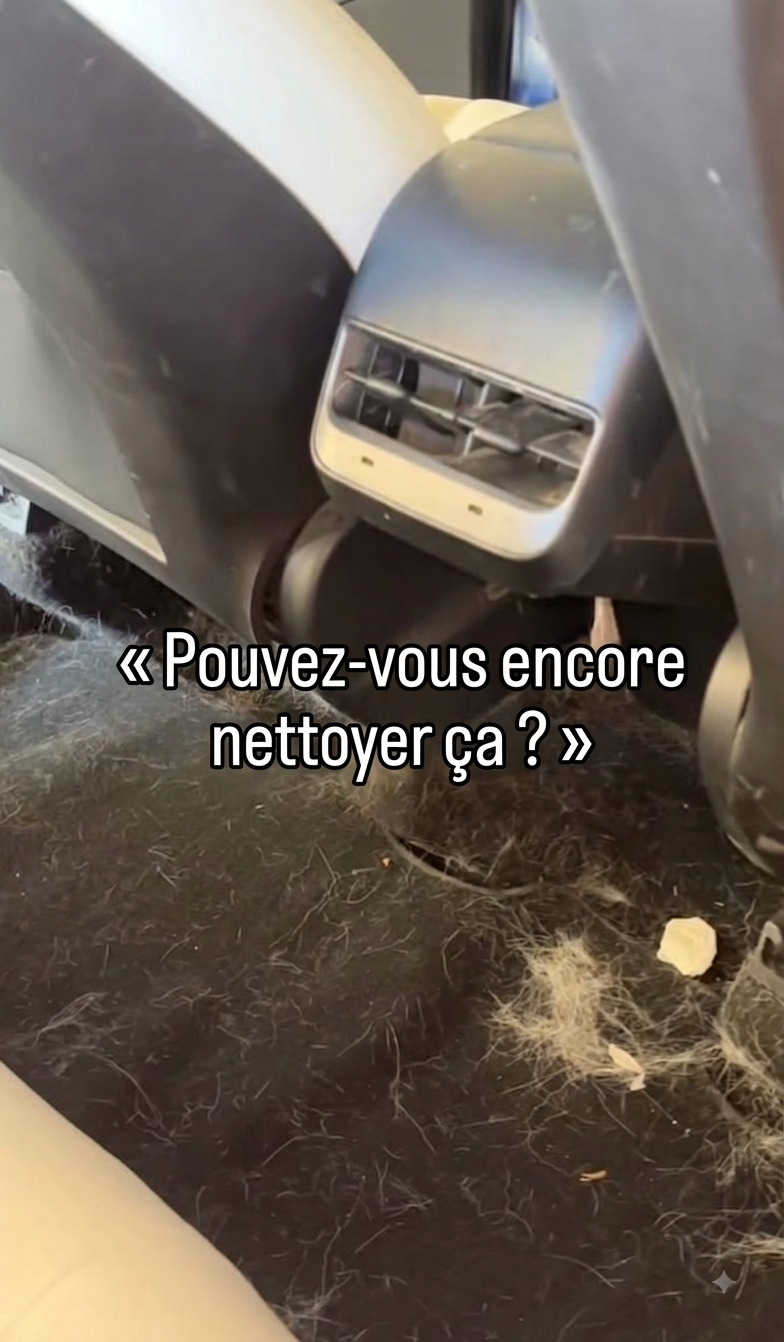Intérieur sale avant nettoyage