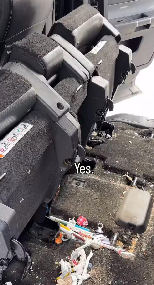 Dirty Leather Seats Before Cleaning